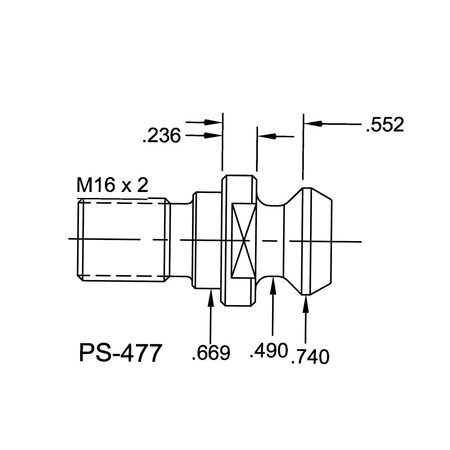 Tj Davies Co Solid Retention Knob PS-477